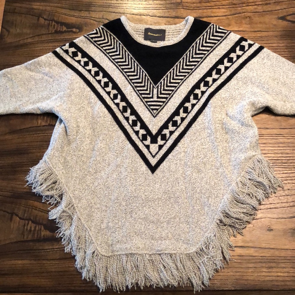 Love Marks poncho sweater